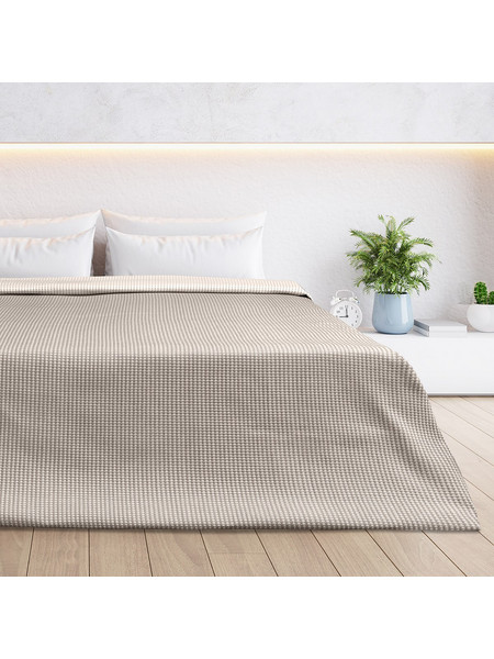 Beauty Home Κουβέρτα King Size διπλής όψεως Cross matelasse Art 11173 260x270 Άμμου