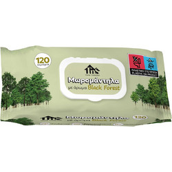 Μωρομάντηλα Αρωματικά Black Forest 120/τεμ Με Καπάκι Ασφαλείας Tns