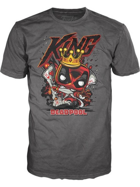Funko Pop Tee Adult Deadpool King Deadpool T-shirt S 889698829496 82949