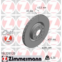 Zimmermann Δισκόπλακα - 110.2207.20