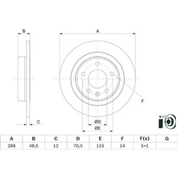 Bosch Δισκόπλακα - 0 986 479 F83