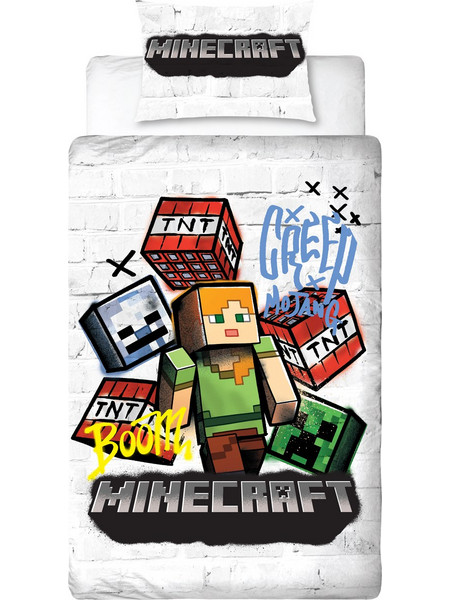 Minecraft - Adult Bedding Set 140x200 (MNC743) - Baby and Children