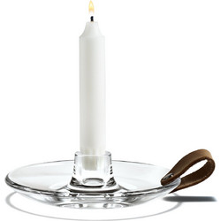 Holmegaard - DWL Candle Holder - O16 cm - Clear - Home and Kitchen