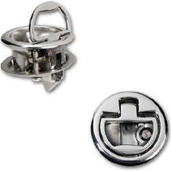 Κλειδαριά Στρογγυλή Με Κλειδί Inox 316 44mm