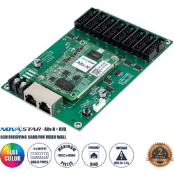 GLOBOSTAR(R) A8S-N+HUB 41022 Novastar A8S-N+HUB Receiving Card για Οθόνες LED Video Wall 8 x HUB75E με Loading Capacity σε Pixel 512 x 384px - Gigabit Network Ethernet Input & Output Ports - DC 5V IP2
