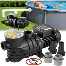 VEVOR Αντλία Πισίνας 180W, 10,800 L/H, Μοναδική Ταχύτητα, AC 220-240V, 2850 RPM, 8 m Ύψος, με Καλάθι Φίλτρου - Κατάλληλη για Υπερυψωμένες Πισίνες, Τζακούζι και Σπα DSYCGLBOZDS1FNJ0Q001V2
