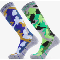 SINNER Men Ski Socks Camo Double Pack - BLUE/GREEN - SIWE-026-50