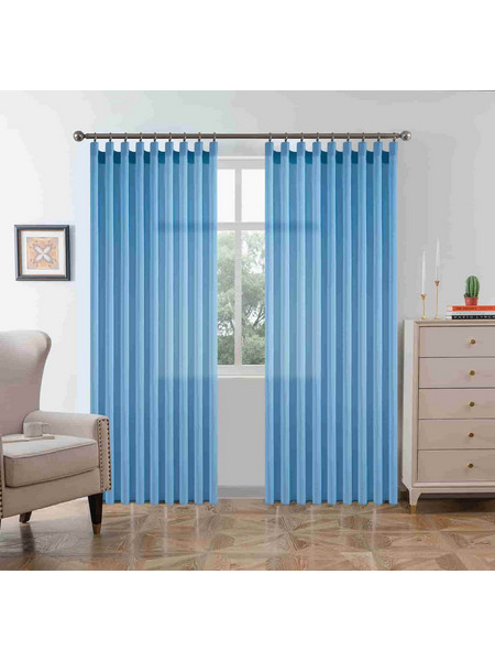 Lucktora Κουρτίνα Παραθύρου με Τρέσα 270x280 Bel Mondo 6030-7 Μπλε