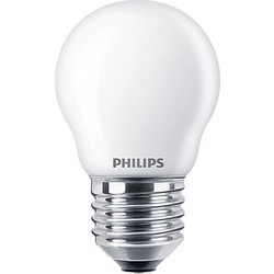 Philips E27LED White Matt Ball Bulb 6.5W 60W LPH02364