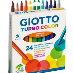 Giotto Turbo Color Intense Colors Μαρκαδόροι Ζωγραφικής Σετ 24 Χρώματα
