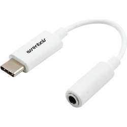 Essentials Αντάπτορας Type C σε 3.5mm Audio 10cm Λευκό 1110641