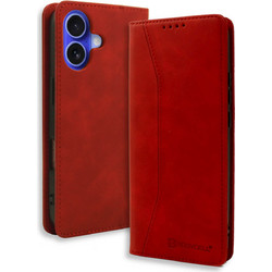 Bodycell PU Leather Book Θήκη Red (iPhone 17)