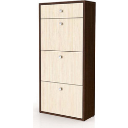 Genomax 321 Παπουτσοθήκη Ξύλινη Wenge Μ67xΠ28xΥ139cm 1210048321