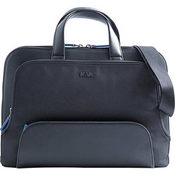 NAVA Briefcase slim 2 comp with removable strap Black LO019N