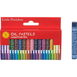 Λαδοπαστέλ Διάφορα Χρώματα Little President - 30 τμχ