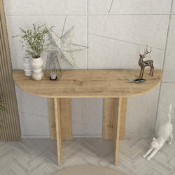 Κονσόλα Cortado Megapap χρώμα sapphire oak 120x35x75εκ. - MEGAPAP