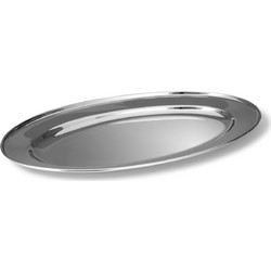 ΠΙΑΤΕΛΑ ΟΒΑΛ ΒΑΡΕΩΣ ΤΥΠΟΥ ΑΝΟΞΕΙΔΩΤΗ 4064-50cm - Max.Home(R)