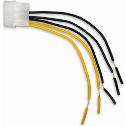Makki Cable Male Molex - wires 2x12V 3xGround - (MAKKI-CBL-MOLEX-WR2)