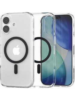 Θήκη iPhone 17 Spacecase Clear MagSafe Σκληρή Διάφανη με MagSafe - Black (5905719130978)