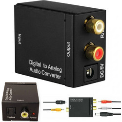 Μετατροπέας Ήχου Optical Toslink / Coaxial SPDIF σε 2x RCA - PCM Converter