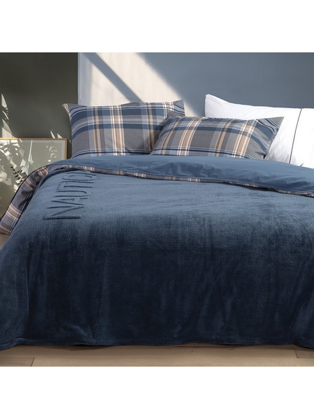 Κουβέρτα Nau Wave Blue Nautica Υπέρδιπλo 230x240cm Πολυέστερ