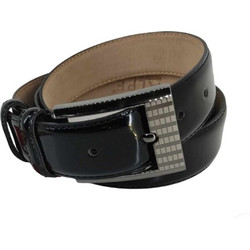 Alpe Ανδρική Ζώνη Δερμάτινη Μαύρη BELT-M5