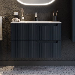 Πάγκος ENZA Ανθρακί MDF 18mm Λάκα 80 S3BENZA080AN 81x46.5x52cm