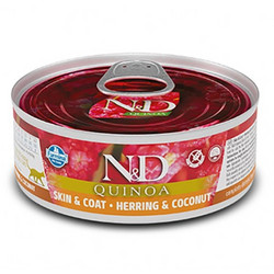 Farmina N&D Quinoa Grain Free Skin & Coat Adult with Herring 80gr