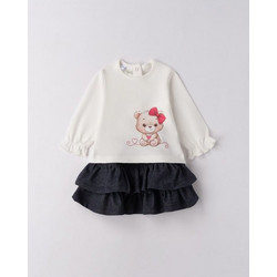 IDO LONG SLEEVED SET - 4.F117/00 - ΚΟΡΙΤΣΙ - OFF WHITE
