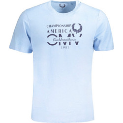 Gian Marco Venturi Mens Short Sleeved T-shirt Blue AU01484ITALO-LIGHBL