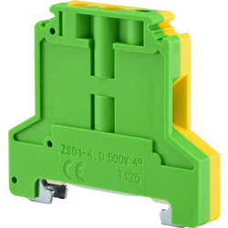 Κλέμμα βιδωτού τύπου 6mm HF PA66 UL94, κιτρινοπράσινη, χωρίς αλογόνα - 14403319