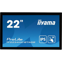 IIYAMA Prolite 21.5" Full HD IPS Touch Monitor Signage Black TF2234MC-B7AGB