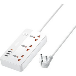 Πολύπριζο 3 θέσεων με 3 θύρες φόρτισης 3A1C - 20W Remax RP-U153 Λευκό