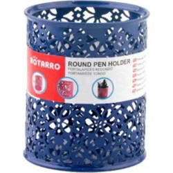 Στρογγυλή Μολυβοθήκη 98x80 mm Sunflower Motarro MI004-1 Μπλε