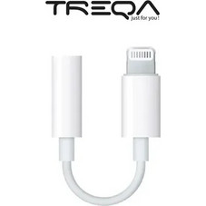 Αντάπτορας ακουστικών Lightning σε Jack 3.5mm Treqa CA-1052 λευκό