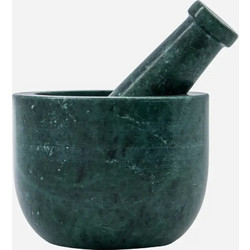 Γουδί με Γουδοχέρι House Doctor Arb Dark Green Marble H: 7.8 cm, D: 10 cm