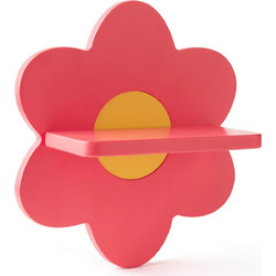 KIDS CONCEPT. Ξύλινο ράφι τοίχου λουλούδι KID'S BASE (ροζ)