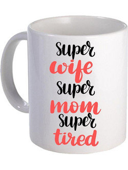 Κούπα Super Wife Super Mom Super Tired