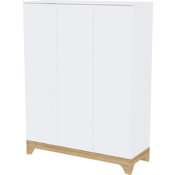 Faktum Ντουλάπα Lumina White 3-θυρη 135 x 50 x 177 cm