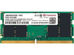 Transcend 16GB (1X16GB) DDR5 RAM 4800MHz SoDimm JM4800ASE-16G