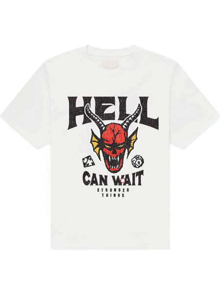 Stranger Things T-Shirt Hell Can Wait (white) Size XL
