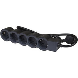 Legrand SurgeArrest 5 Outlets 3m Cable Black/Grey Πολύπριζο Ασφαλείας