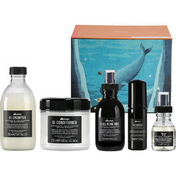 Davines Oi Holiday Festive Kit (Shampoo 280Ml, Conditioner 250Ml, Milk 135Ml, Souffle 50Ml, Oil 50Ml)