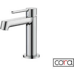 Μπαταρία λουτρού με βαλβίδα clic-clac occo cora chrome 215-7211-100