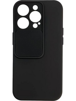 Powertech CamShield Soft Back Cover Black (iPhone 14 Pro)