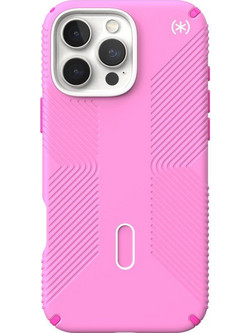 SPECK IPHONE 16 PRO MAX CASE (150725-3249) PRESIDIO PRO GRIP + CLICKLOCK (TRUE PINK/SHOCKING PINK)