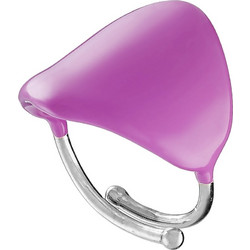 Δαχτυλίδι γυναικείο ασημί με σμάλτο Violet ασήμι 925