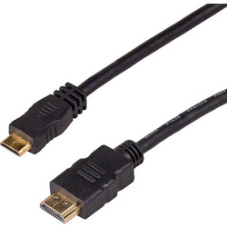 Akyga Καλώδιο HDMI 1.4 HDMI Male to Mini HDMI Male 1m Black
