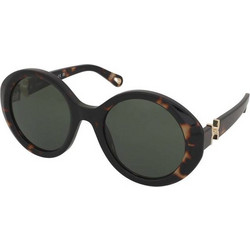 Chloe CH0332S 002 Γυναικεία Γυαλιά Ηλίου Οβάλ Κοκάλινα Ταρταρούγα με Πράσινο Φακό