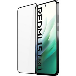3D Tempered Glass Full Cover & Full Glue για Xiaomi Redmi 15 - Μαύρο